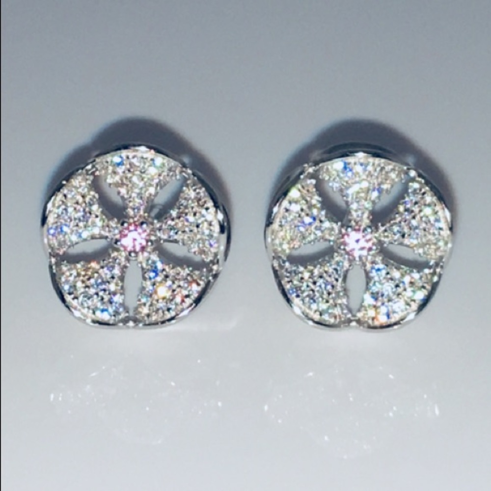 S925 Sand Dollar 11mm AAA Swiss Pink Sapphire